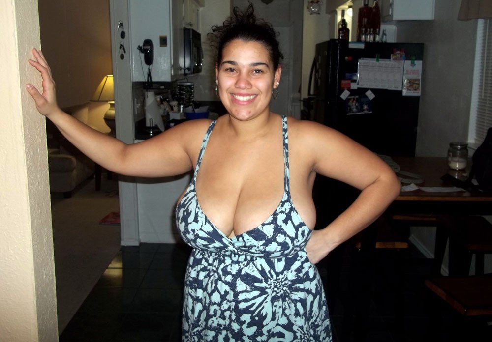 Fat black old busty